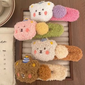 Kẹp tóc mỏ vịt hình gấu dễ thương – phụ kiện tóc Hàn Quốc nhiều màu